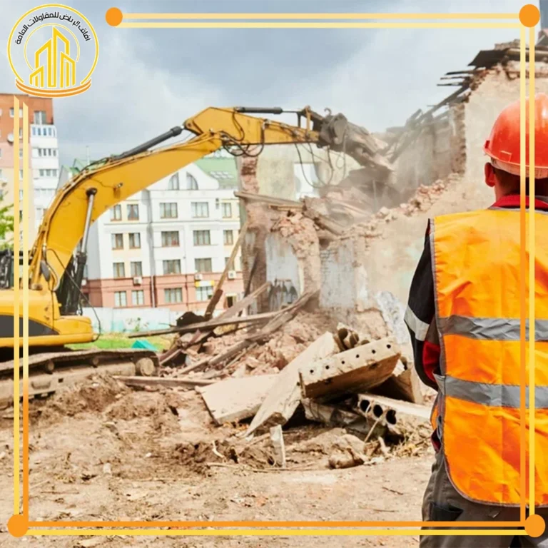هدم مباني في جدة